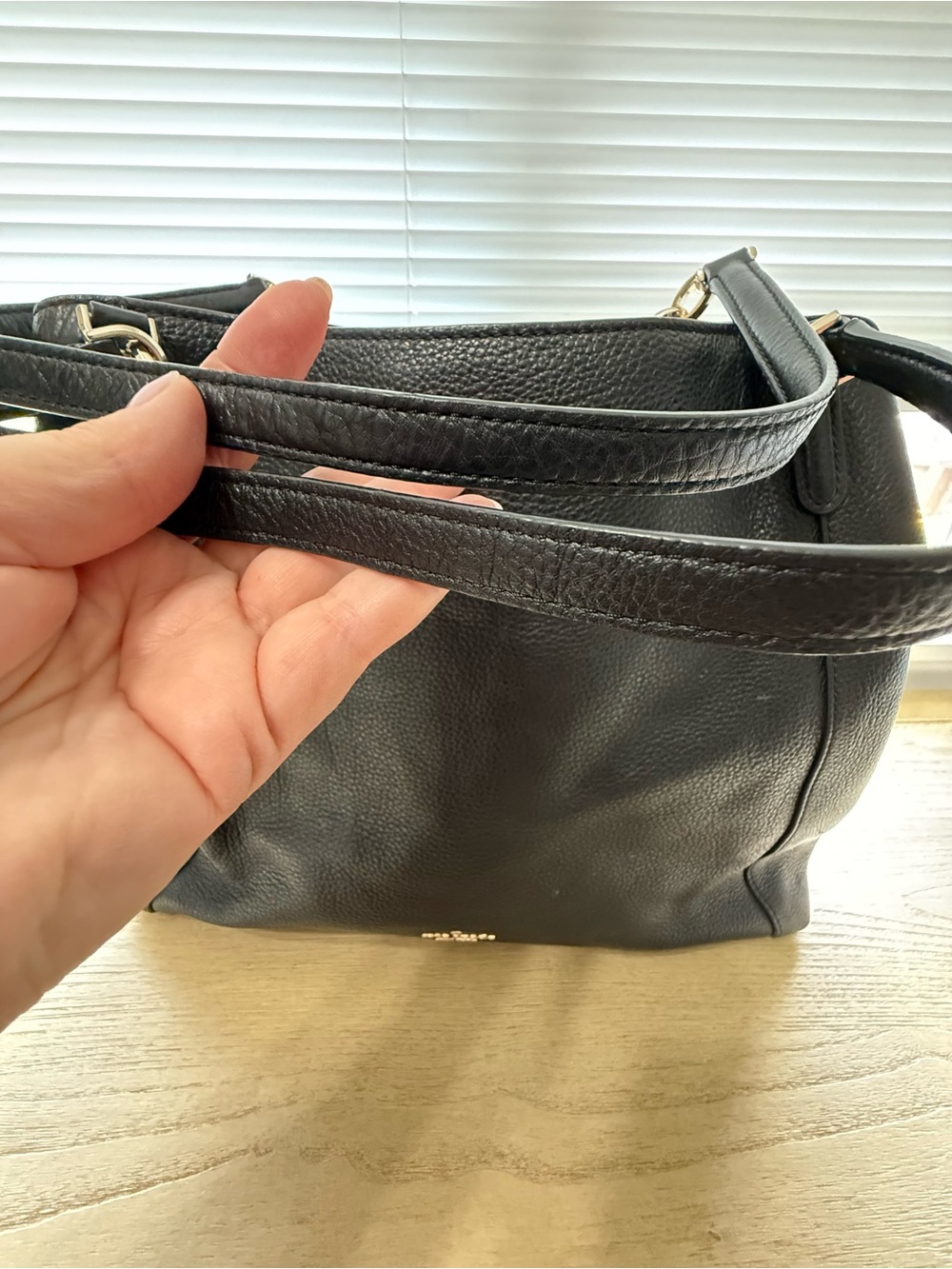 kate spade Black Pebbled Leather Tote - Picture 3 of 16